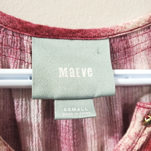 Maeve - Cavalon Plaid Blouse - Size XS - Picture 6 of 10